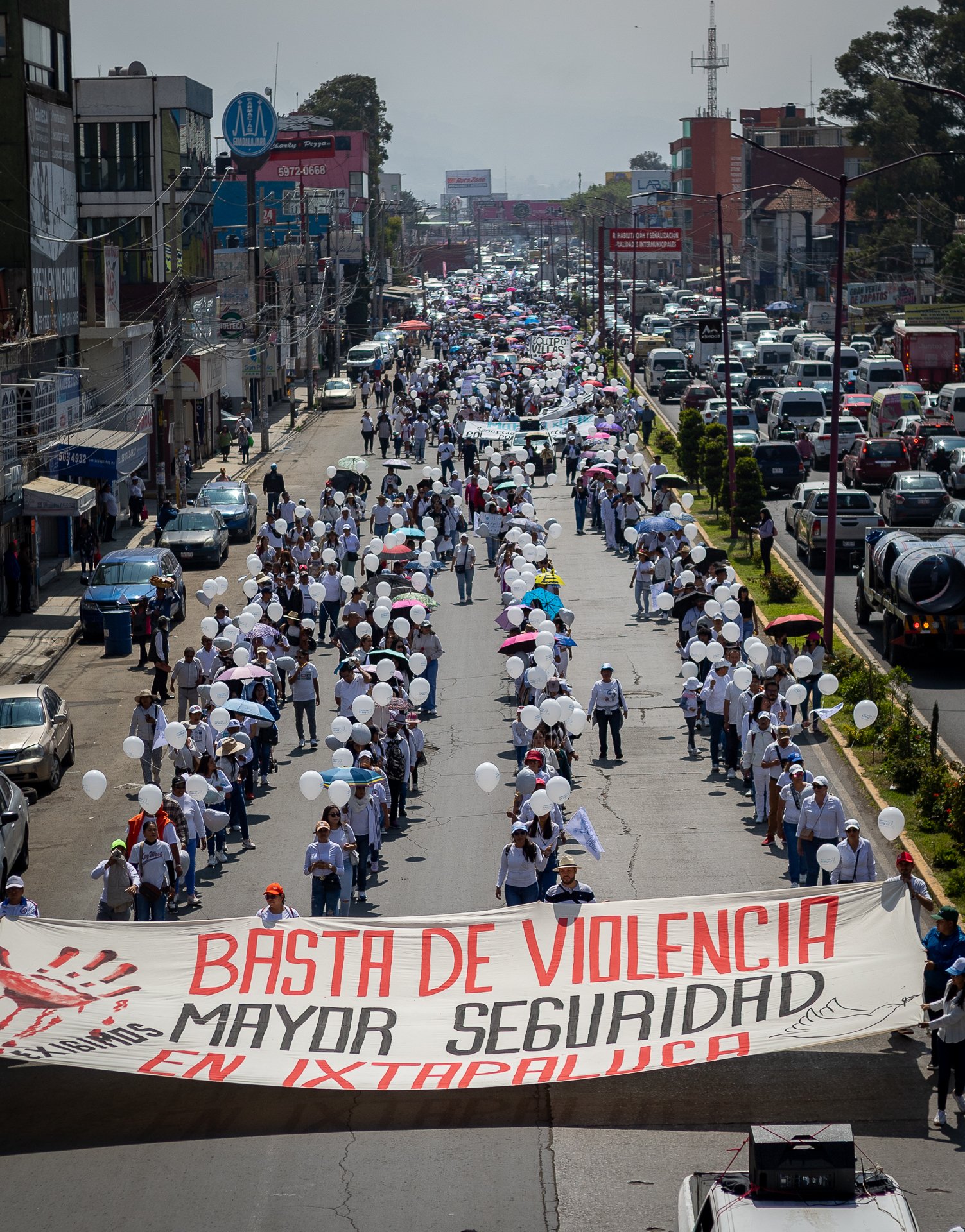 Ixtapaluca marcha por la paz: repudian violencia e inacción del gobierno de Felipe Arvizu